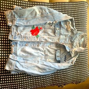 HIDDEN embroidery statement Jean Jacket